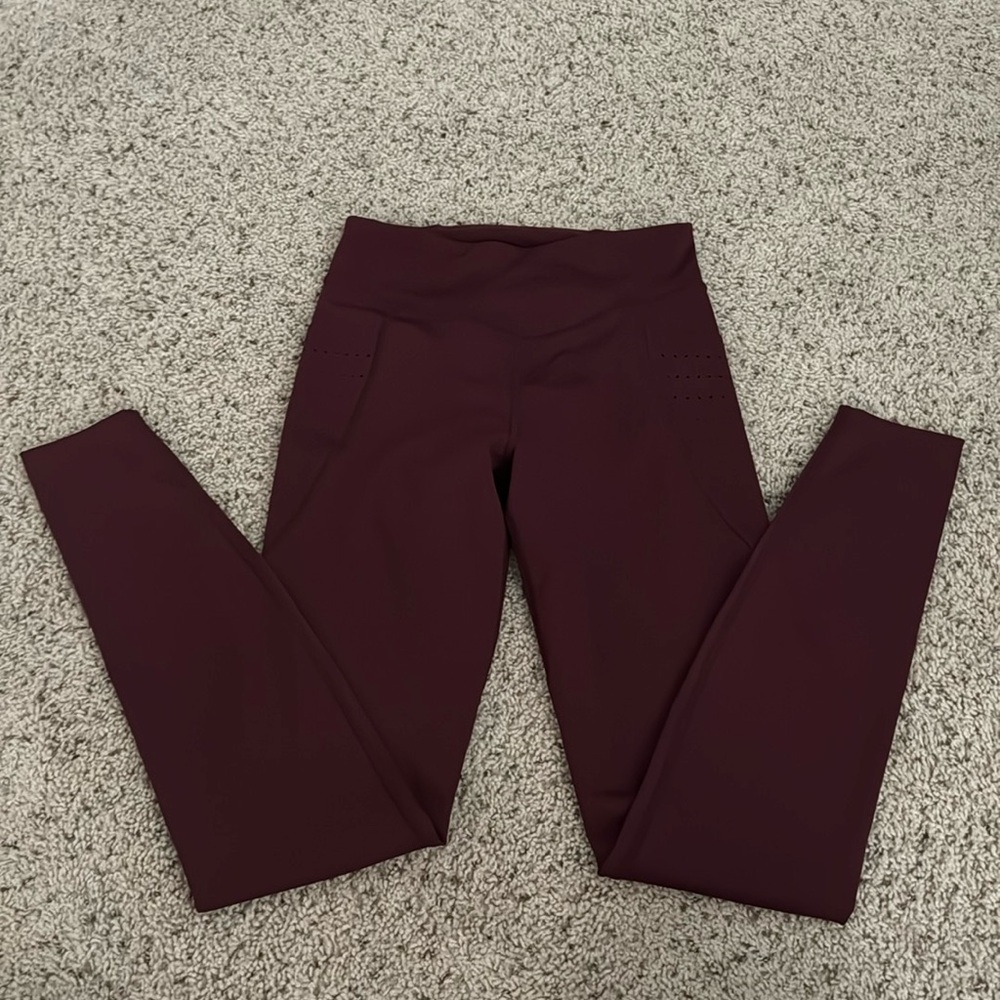 maroon leggings